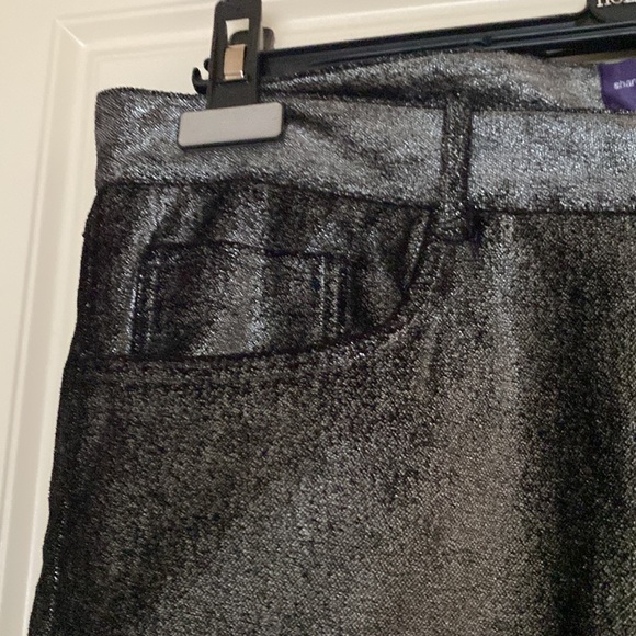 SHARON WAUCHOB SILVER METALIC SHINY PANTS SIZE 44. - Picture 4 of 16